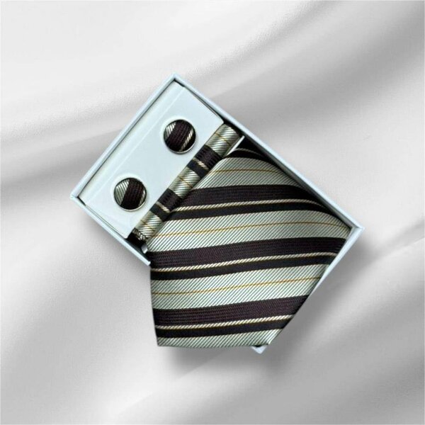 Ensemble cravate et boutons élégants