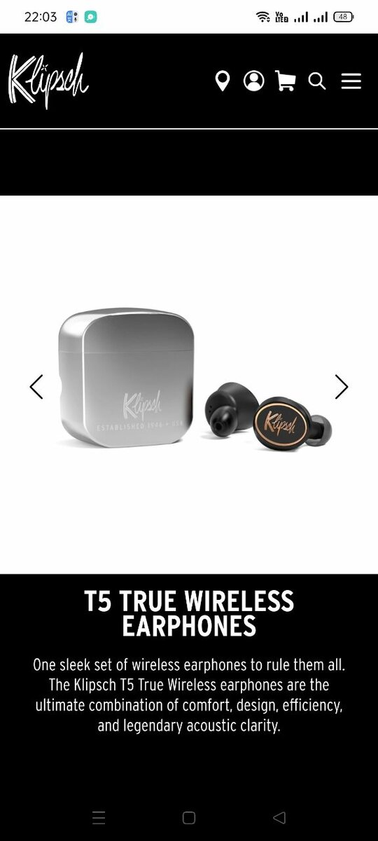 Klipsch T5 true wireless usa original