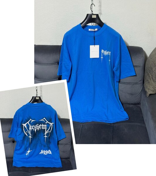 T-shirt bleu unisexe stylée