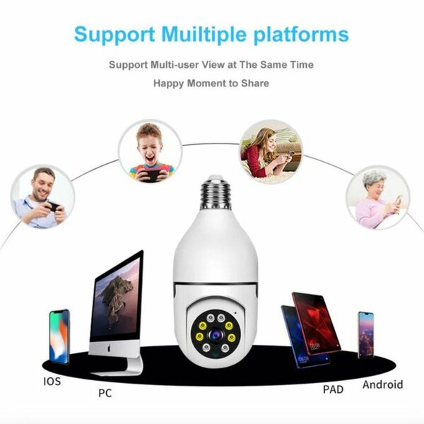 E27 360° Bulb Camera