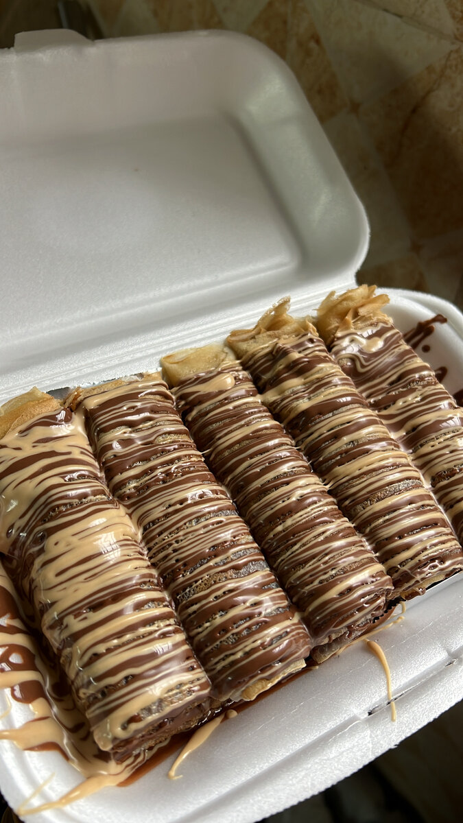 Crêpes aux deux chocolats