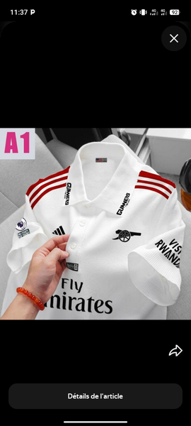Maillot de Football Blanc Adulte