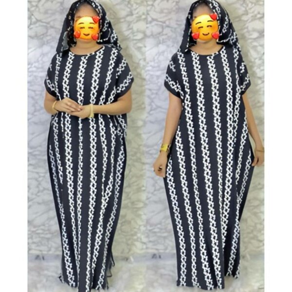 Robe maxi à motifs colorés