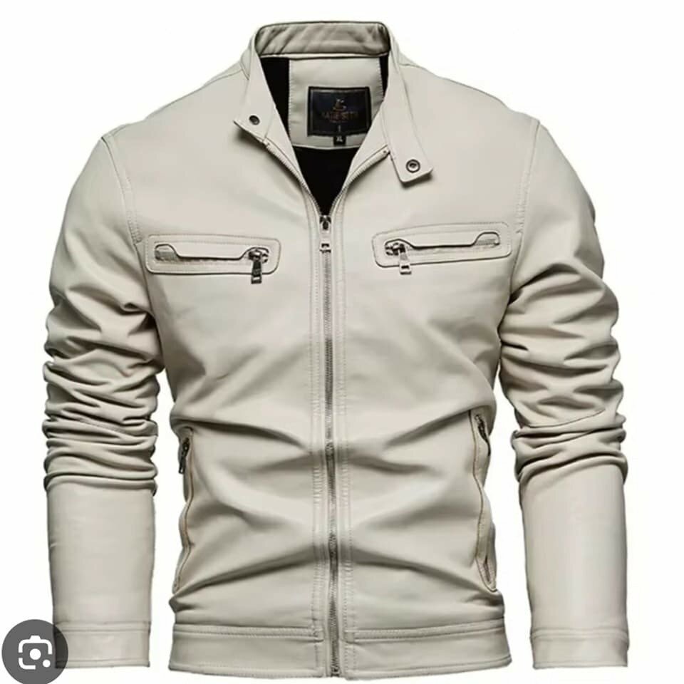 Veste en cuir pour hommes