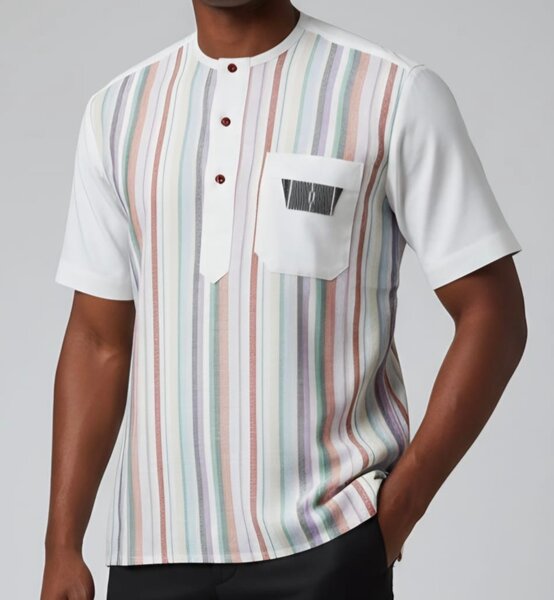 Chemise Homme Rayures Élégante