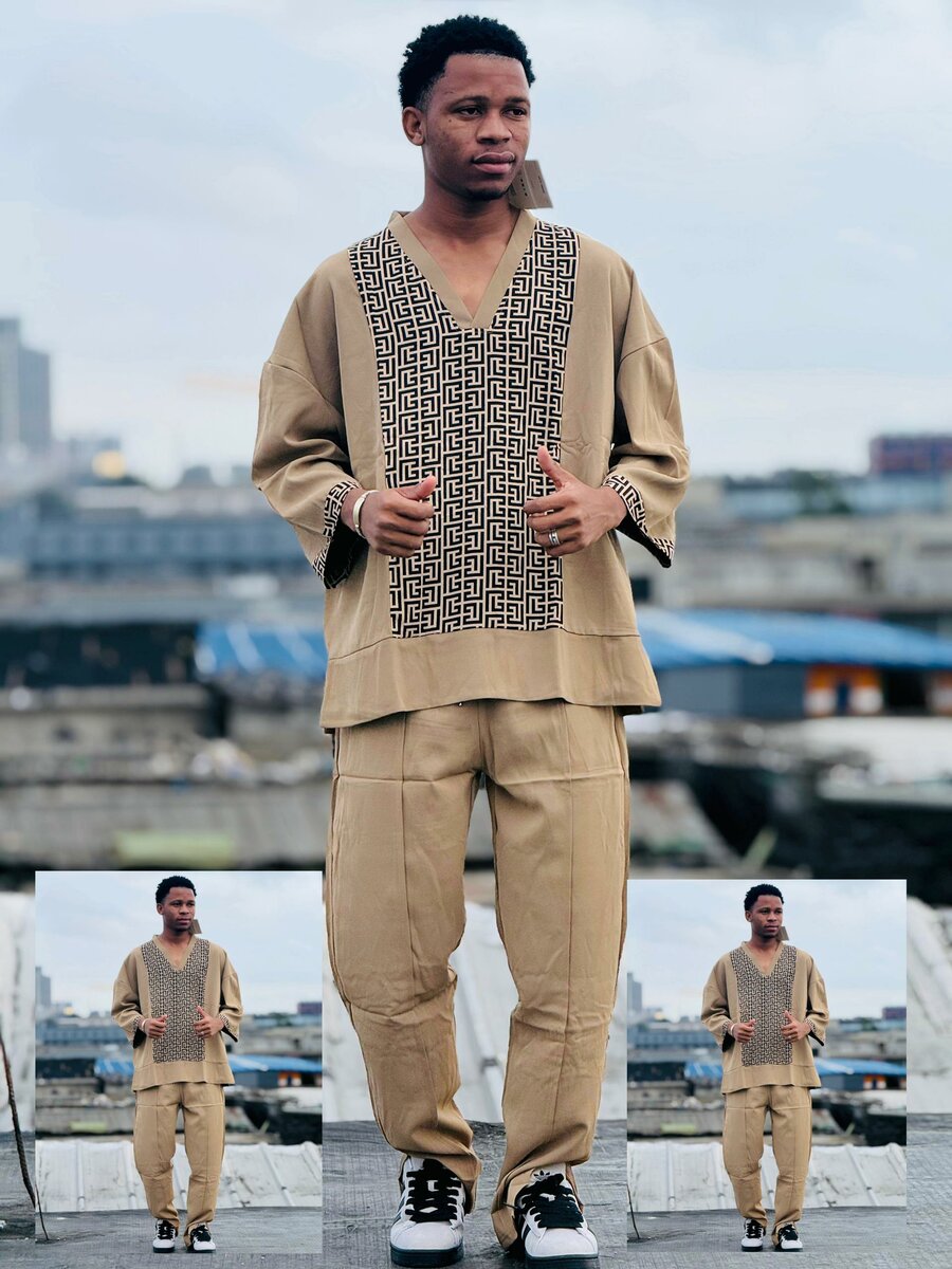 Veste tunique pour hommes