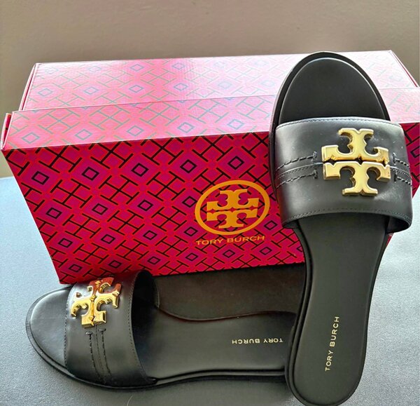 Tory Burch Mules en cuir noir