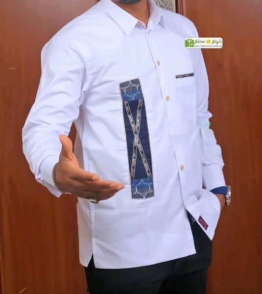 Chemise blanche élégante pour hommes
