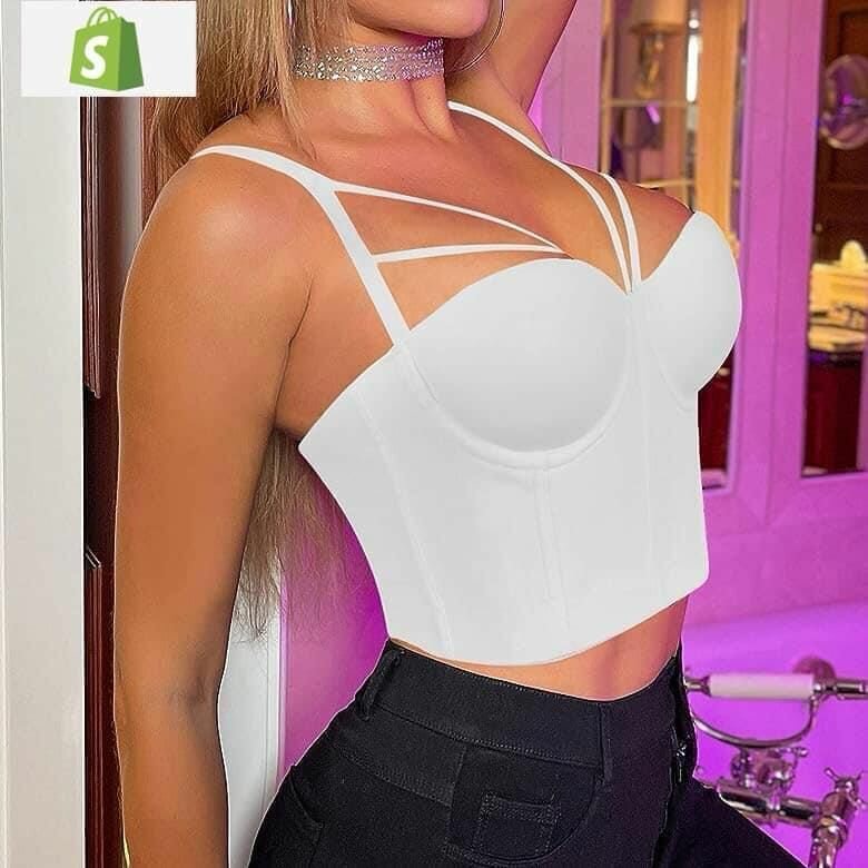Top bustier ajusté chic
