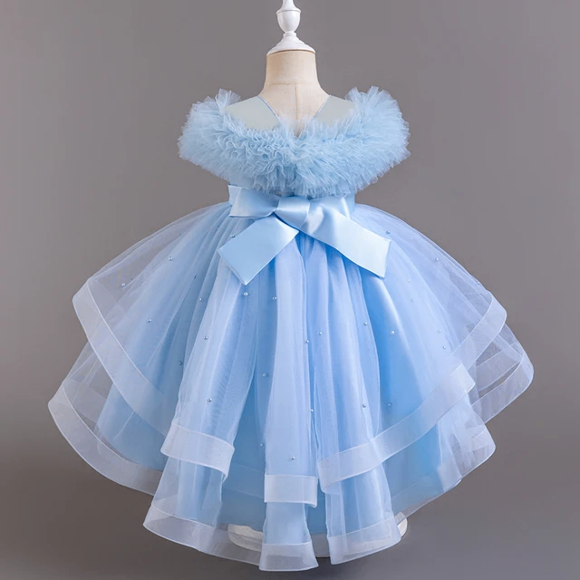 Robe de Cérémonie Bleue 7-8 an