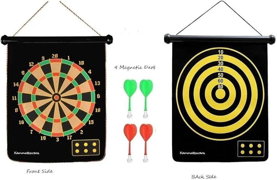 JEU DE FLÉCHETTES MAGNÉTIQUE 12" POUR ENFANTS ET ADULTES