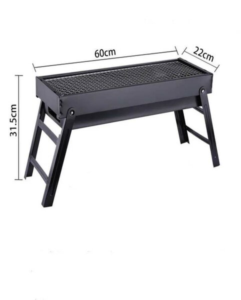 Barbecue portatif pliant en métal