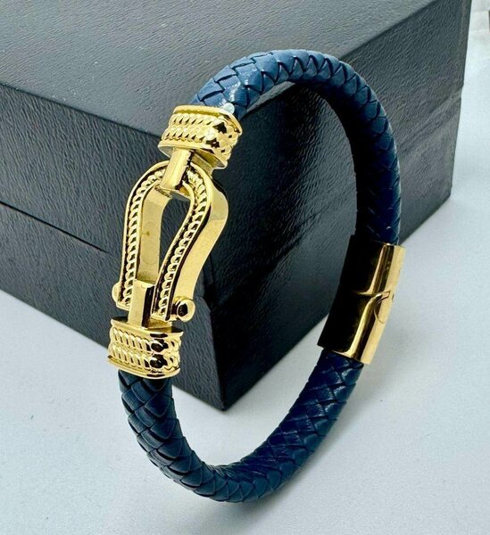 Bracelets 100% Cuir Or/Argent