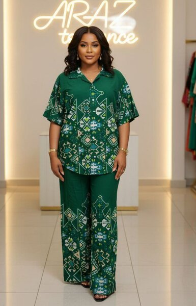 Tenue deux pièces verte