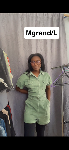 Combinaison verte pour femme