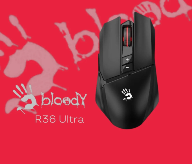 Bloody R36 Ultra эки туташуу режими менен зымсыз оюн чычкан