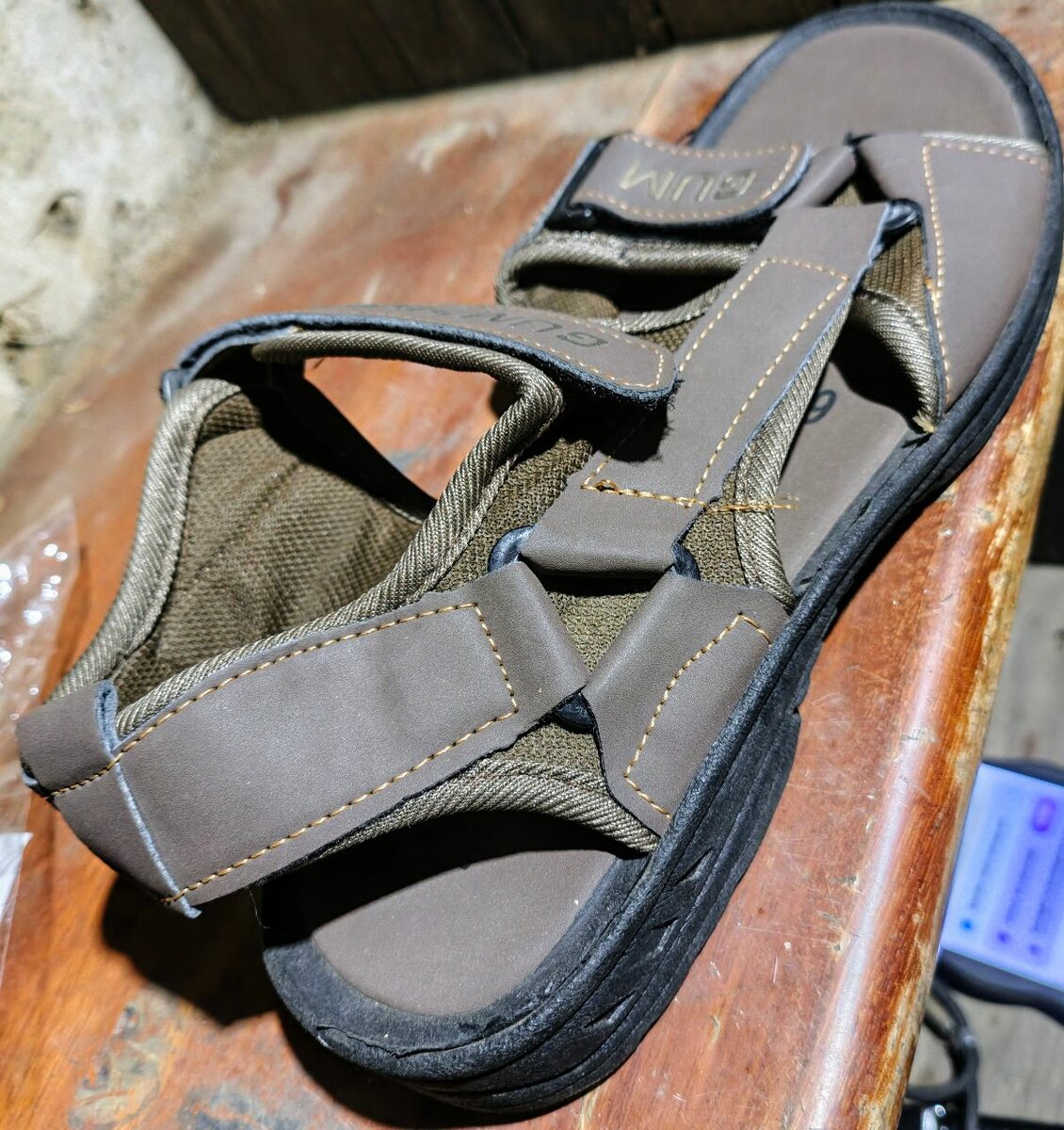 Sandales légères pour homme