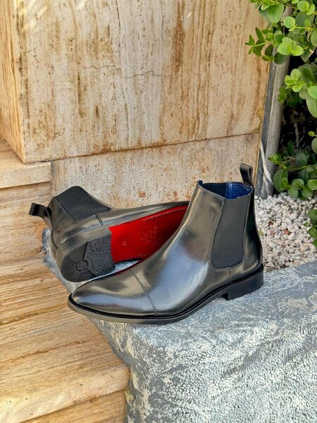Bottines Chelsea en cuir pour homme