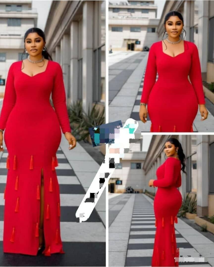 Robe de soirée élégante fendue