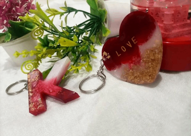 Resin keychain