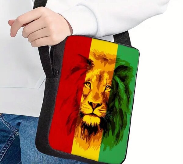Sac Bandoulière Lion Rasta