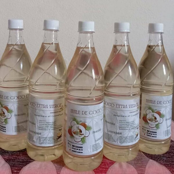 Huiles de coco pressé à froid