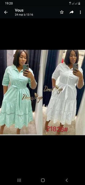 Robe chemise en dentelle élégante