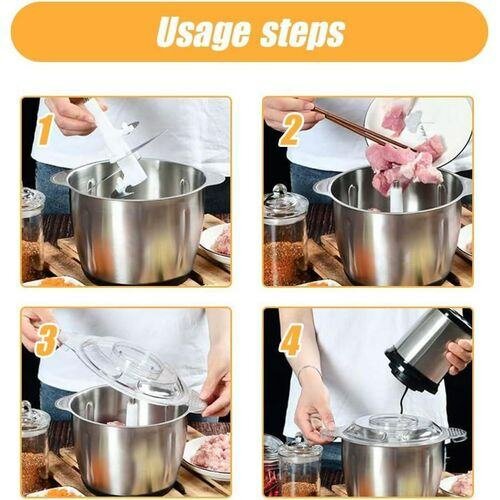 Hachoir Électrique 3L Inox