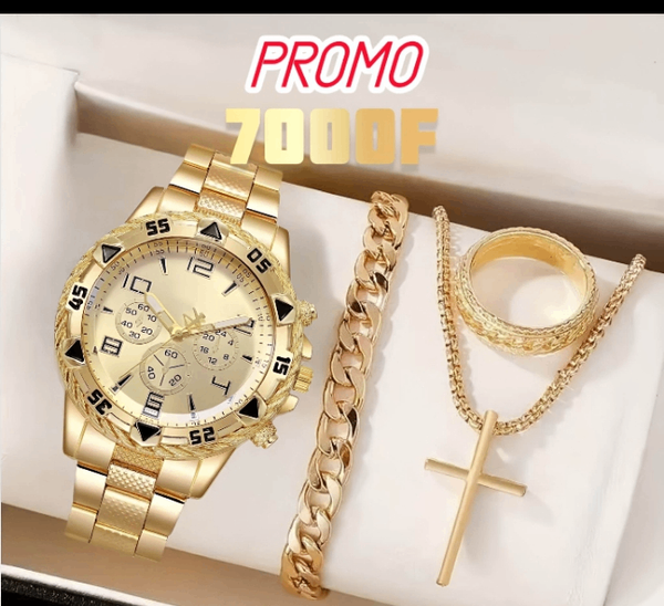 Montre Homme Luxe Casio Doré