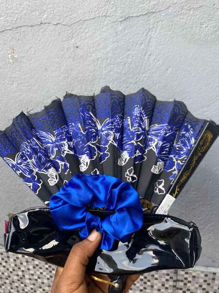 Éventail pliant papillon élégant