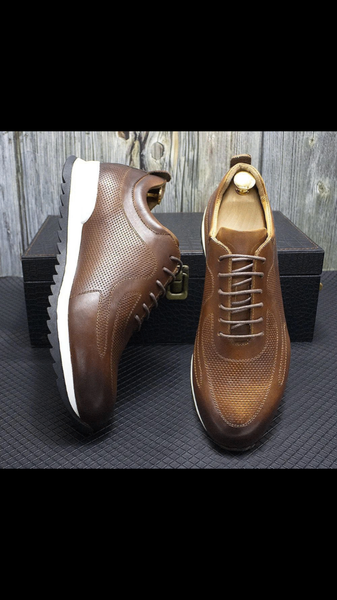 Sneakers en cuir pour hommes