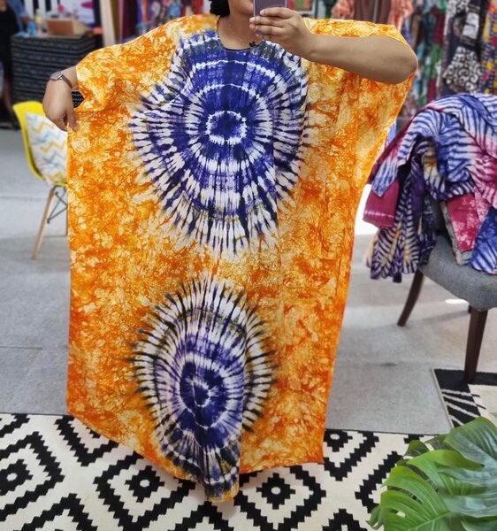 Boubou makeba indigo