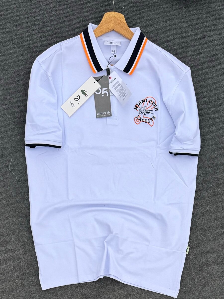 Polo Lacoste Classique Blanc