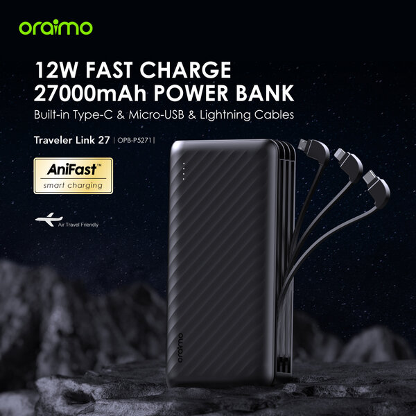 ORAIMO TRAVELER LINK 27,   27, 000MAH 12W Power Bank