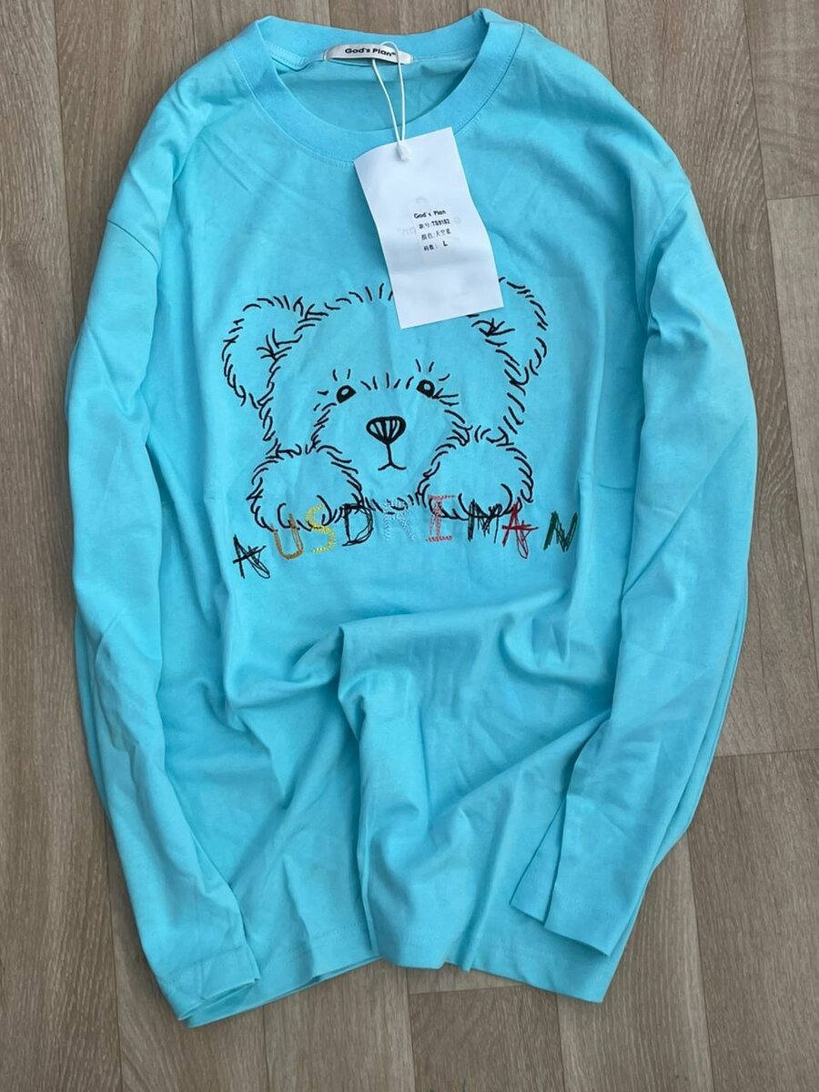 Pull en coton motif ours