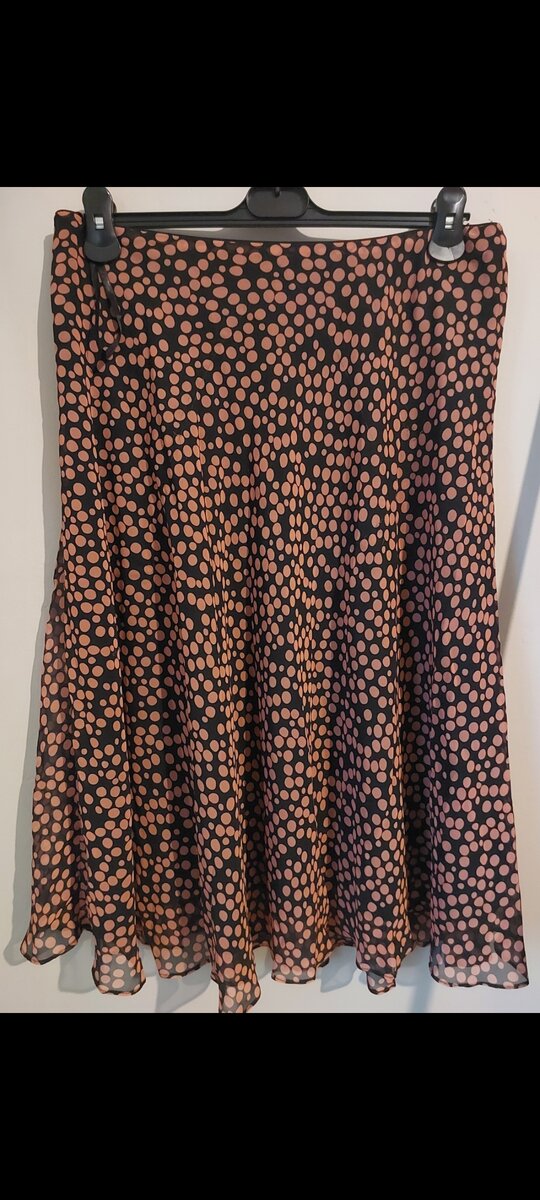 Black & Orange Polka Dot