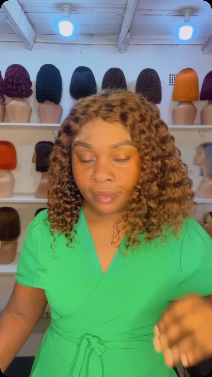 14”coffee brown water weave paired with 4*4