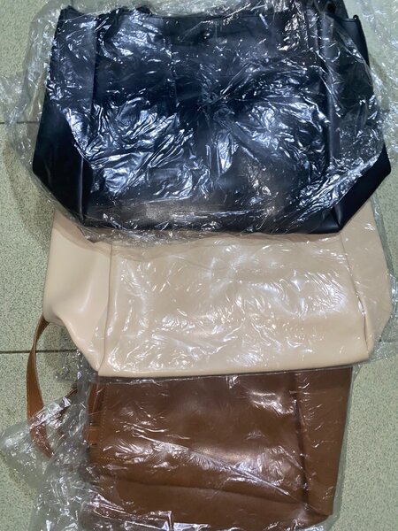 Sac cabas en cuir brun