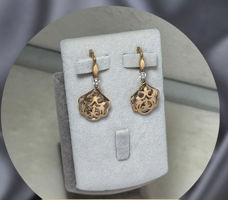 Золотые серьги