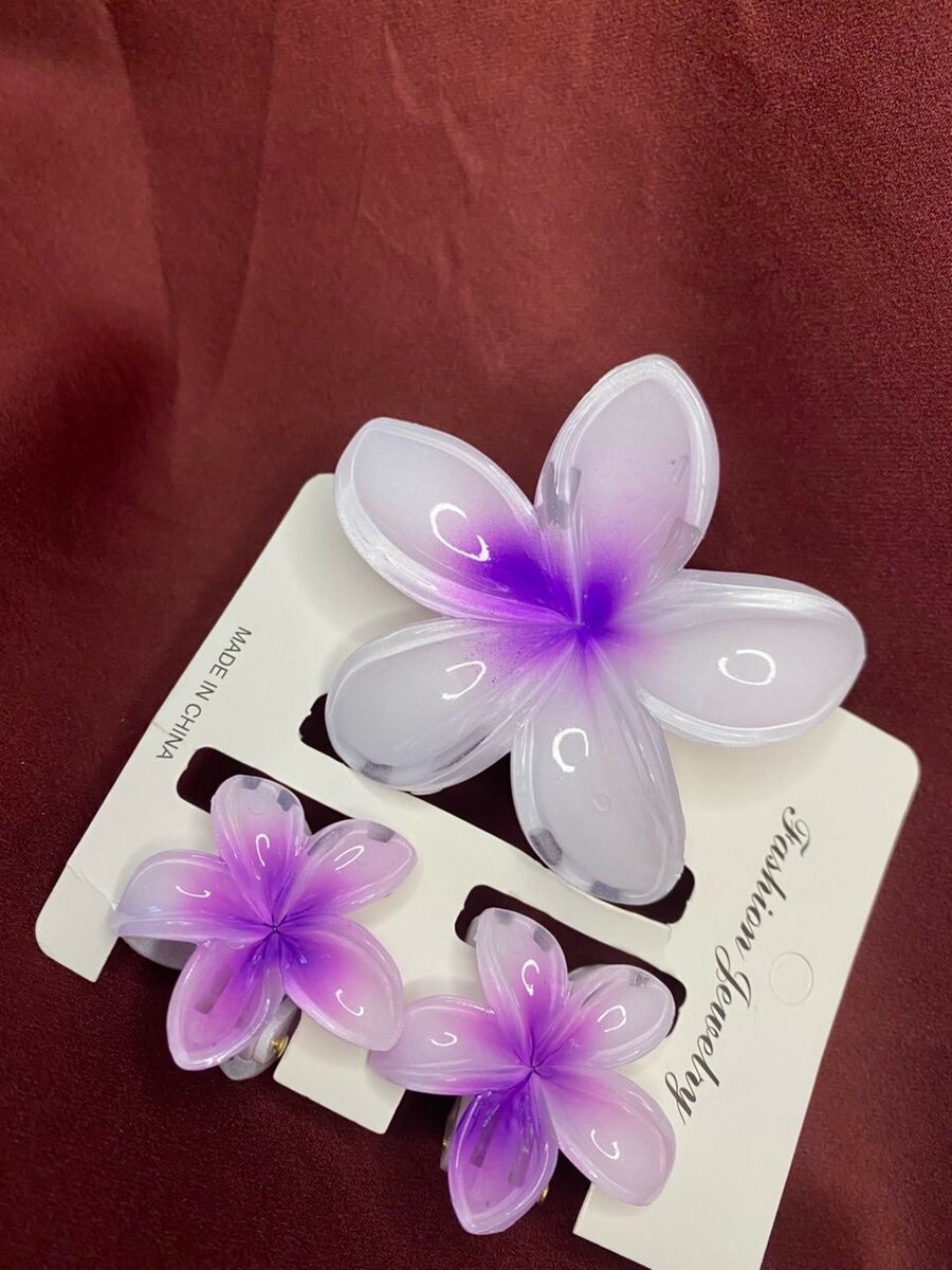 Pinces à cheveux fleurs colorées