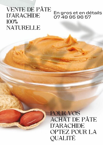 Pâte d'arachide naturelle