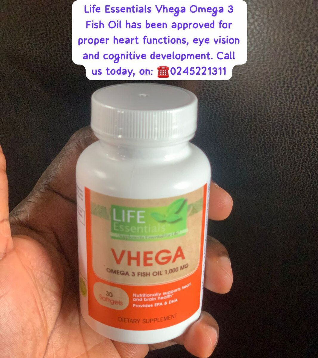 Life Essentials Vhega Omega 3 Fish Oil