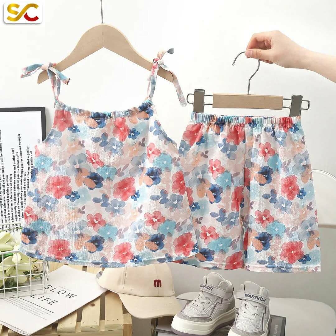 Ensemble Fleurs Enfant Été