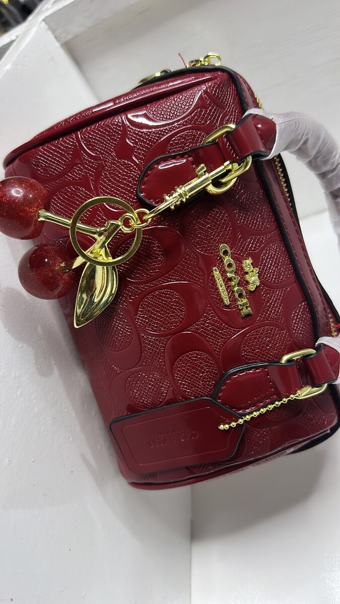 Sacoche en cuir verni tendance