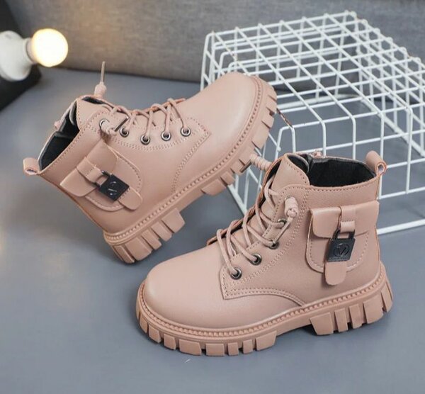 Bottes à lacets enfant tendance