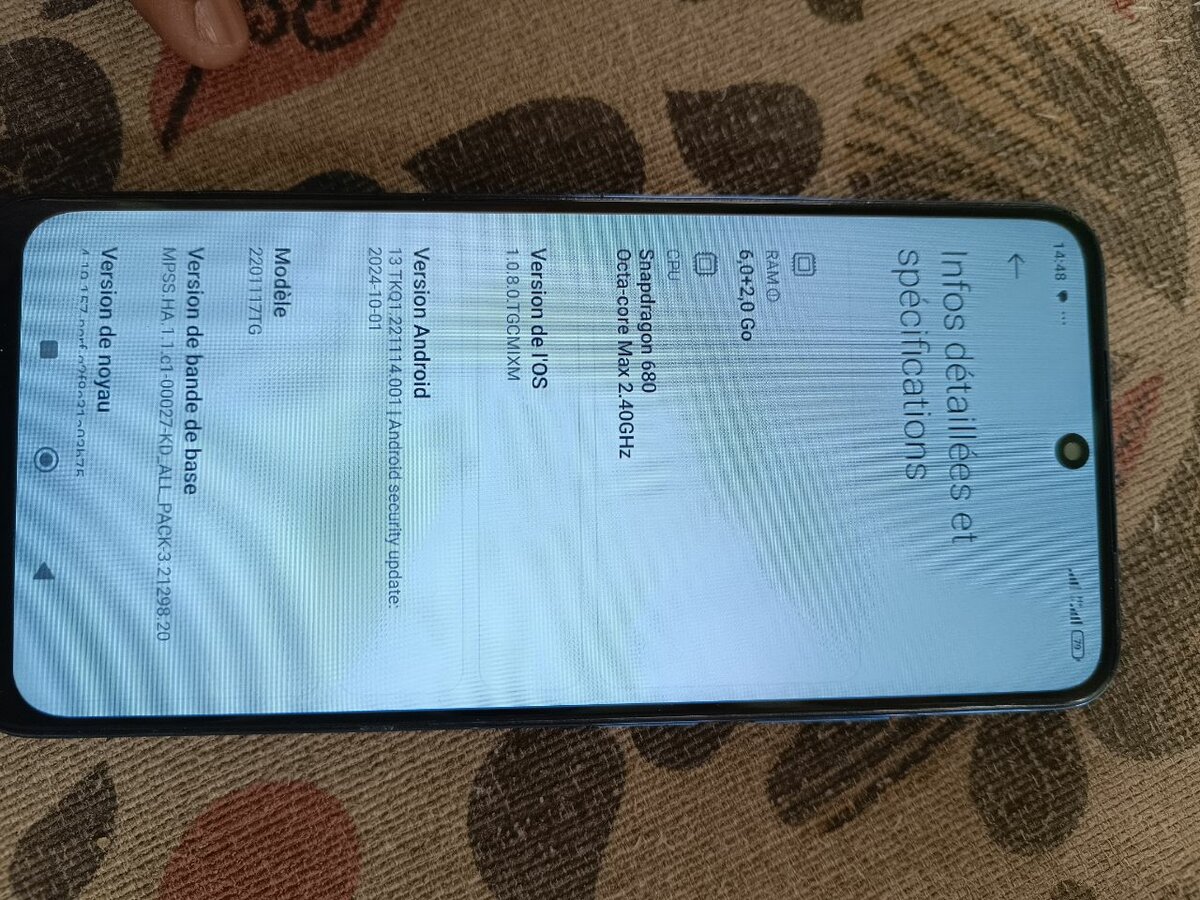 REDMI NOTE 11  128/8