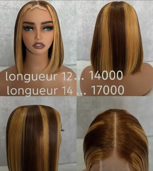 Perruque Bob Résistante à la Chaleur