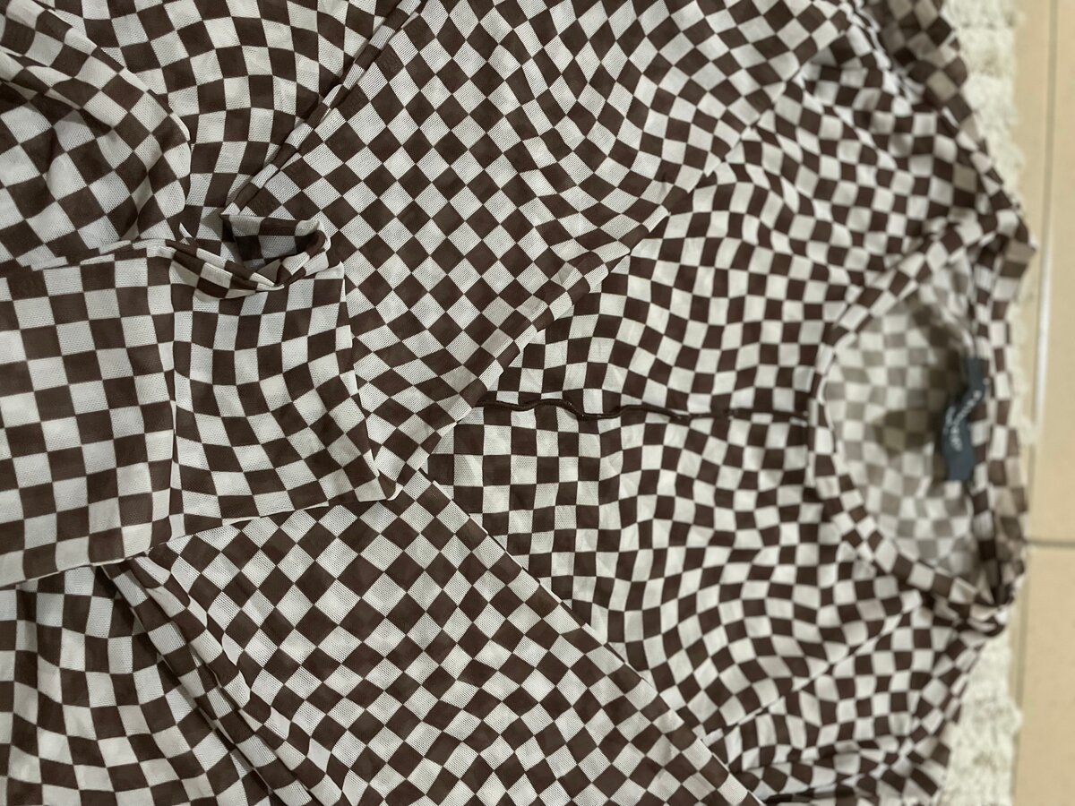 Sweat à carreaux pour femme