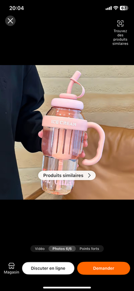 Gourdeboisson avec paille rose