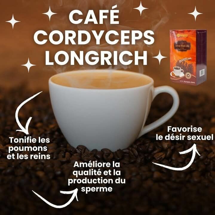 Café Cordyceps Longrich Décaféiné